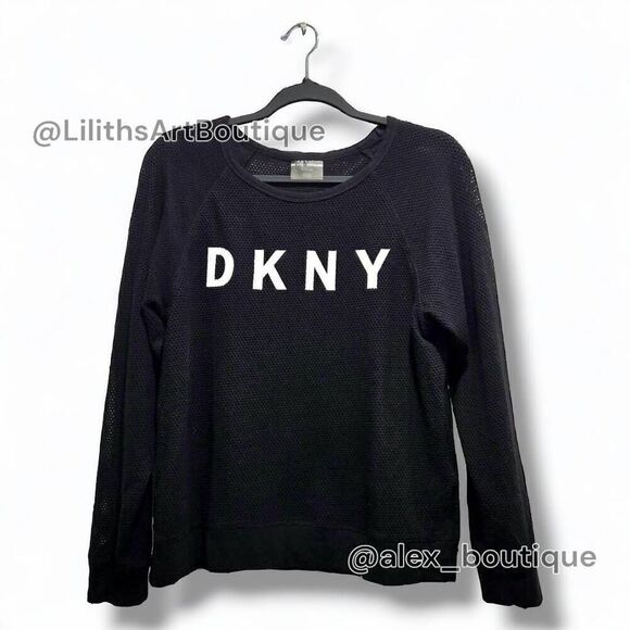 DKNY Sport Allover Mesh Sweatshirt(I001)-Size Xs for Women - Picture 3 of 9